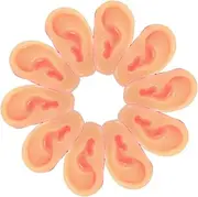 HOOTNEE 10pcs Tricky Ear Ear Model Cosplay Ear Props Halloween Party Prop Fool's Day Ear Prop Fool's Day Trick Prop Fake Ear Prop Tricky Prop Fool's Day Supplies Prank Ear Beige