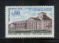 在飛比找Yahoo!奇摩拍賣優惠-【珠璣園】F7016 法國郵票 - 1970年 法國皇家鹽場