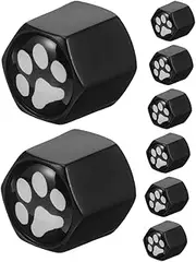 COSMEVIVI 2 Sets Valve Stem Caps Cute Dog Leak Tire Valve Covers for Cars Trucks Motorcycles and Bicycles Easy Installation Durable Protection