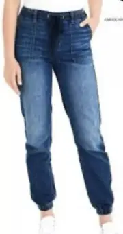 American Eagle Pull up Blue Jean with draw string, new with tags, 32 by 25