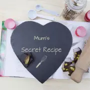 Secret Recipe Personalised Slate Placemat