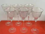 MIKASA CRYSTAL -- CATHAY -- WATER GOBLETS -- 6