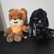 Star Wars Darth vader & Wicket Ewok Plush Toy NWT Plush