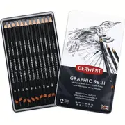 Derwent Graphic Sketching Set Tin 12