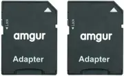 Micro SD Card to SD Card Adapter, TF Card Micro SDHC to SD SDHC Adapter Works...