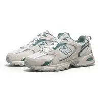 在飛比找Yahoo奇摩購物中心優惠-NEW BALANCE 慢跑鞋 NB 530 米白綠 麂皮 