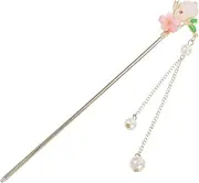 WOFASHPURET Flower Hair Pins With Tassels Exquisite Chinese Hairpin Stick Chinese Hairpin Stick Chinese Hanfu Hair Accessory Flower Tassel Hair Pin