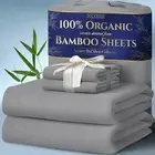 100 Organic Bamboo Sheets Queen Set 4 pcs Luxury Bamboo Sheets wDeep Pocket Silk