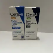 CeraVe AM PM Facial Moisturizing Lotion Oil Free Set 3fl Oz New Exp 2025 SPF 30