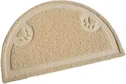 Beautiful Cat Cushion Foldable Machine Washable Cat Litter Mat Durable Non Slip Dog Mattress Protect Floor and Carpet Easy Clean Pet Bed Mat for Kittens Brown (Color : Cream Colored)