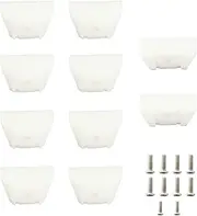PIAOLGYI Shelf Bracket for IKEA Milsbo Indoor Greenhouse Cabinet,Accessories Compatible with IKEA Milsbo Glass Cabinet,White(Not Include Shelves)