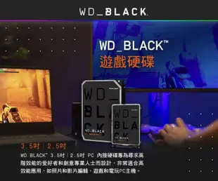 WD BLACK WD6004FZWX 黑標 6TB 3.5吋電競硬碟