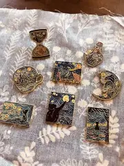 Van Gogh Style Enamel Needle minders (pick One!)
