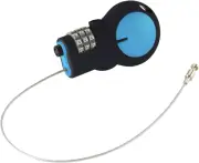 Cable Lock with 30In Retractable Steel Cable, Blue, One Size, TSA Approved Padlo