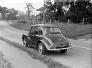 Morris Minor Motor Show 1957 Car Old Photo 2