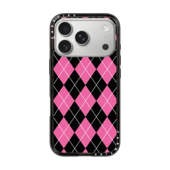 iPhone 17 Pro Compact Case MagSafe Compatible ARGYLE PINK
