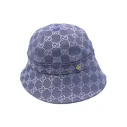 [Gucci] Gucci GG Supreme Canvas Bucket Hat ONE SIZE BLUE