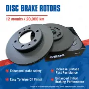 2 Front Disc Brake Rotors for Citroen C5 Dispatch Fiat Scudo Van 1.6 1.8 2.0 (for: Fiat)