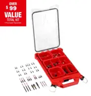 Milwaukee SHOCKWAVE Impact Duty Alloy Steel Driver Bit Set with Case - 90 Piece
