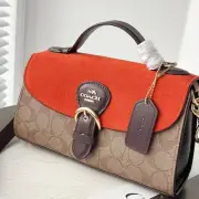 COACH Kleo C8516 Top Handle 2WAY Signature Chambray hand bag shoulder bag New