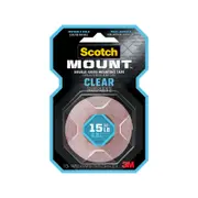 Scotch™ 2.54 x 152.4cm Clear Mount Double-Sided Mounting Tape