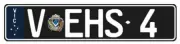 Holden EH S4 Custom VIC Prestige Euro Number Plates - V-EHS-4 - 520mm x 112mm