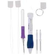 Needle Set Knitting and Sewing Tools Embroidery Kit Pen Punch Needles