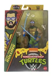 WWE X TMNT ELITE COLLECTION SETH FREAKIN ROLLINS LEONARDO 6” FIGURE | NEW |