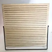 Wooden Letter Board With Stand 12x12", Flip Chalk Board NO LETTERS INCLUDED