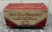 Vintage AN-DU-SEPTIC Sight Saver Yellow Dustless CHALK #1401 - 144 Sticks