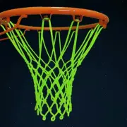 Glow Basketball Net, Nylon Light-Up Hoop Net for Indoor and Outdoor Play 12 L...