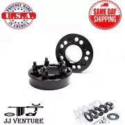 2PC WHEEL SPACERS ADAPTERS 5X4.5(114.3MM) & 5X4.75(120MM) TO 5X4.75 1.25" BLACK