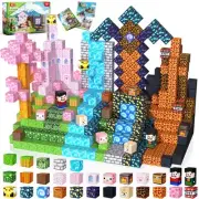 Goody King 200PCS Magnetic Building Blocks - Forest & Volcano Adventure Set, ...