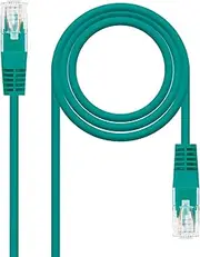 Category 6 UTP Network Patch Cable AWG24 Gauge Green with a Length of 3 Meters. Ideal for Connecting Devices on a LAN Network, ensuring high Speed and Stability in The