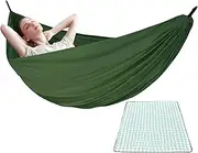 Hammocks for Camping, Portable Hammock for Double Single Camping, Hangable on Trees Bed with Picnic Blanket, Pure Color Equipment for Backpacking, Hiking, Backyard