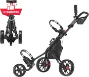 Caddylite 11.5 V3 3 Wheel Golf Push Cart - Superlite Deluxe, Lightweight