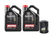 10L Motul SPECIFIC 948B 5W20 Wix Filter Motor Oil Change Kit API SN (for: Honda)