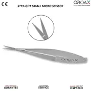 Surgical Micro Noyes Scissor Straight Spring Action Ophthalmic Tool