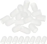 uxcell 7.9x13mm (IDxL) Rubber End Caps, 16 PCS Rubber Caps High Temp Tips Screw Silicone Flexible Thread Protector for Pipes Screw Blots Tube Fishing Jigs