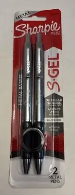 Sharpie S-Gel Metal RT Gel Pen Medium Point Black Ink 2/Pack (2153653) 2134918