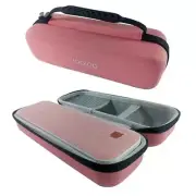Carrying case with handle for portable printers of Peripage A40, A40 Pink