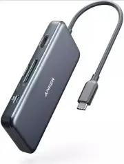 Anker PowerExpand+ 7-in-1 USB C Hub Adapter 4K HDMI SD Card Reader 100W for Mac