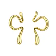 Culturesse Bobbi Magic Ear Cuff Earrings Titanium Steel 18K Premium Gold Plating