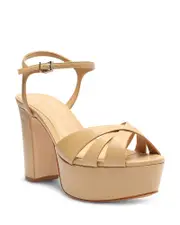 Schutz Women's Keefa Crossover High Heel Platform Sandals