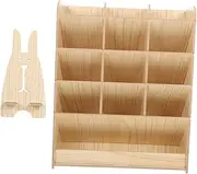 Gadpiparty Wooden Desk Accessories Desktop Storage Box Pen Case Pencil Caddy for Office Classroom