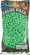 The Beadery 6 by 9mm Barrel Pony Bead, Lime, 900-Pieces