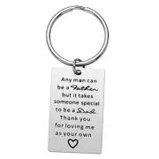 iWenSheng Step Dad Gifts Keychain - Father’s Day Birthday Christmas Gifts # 2