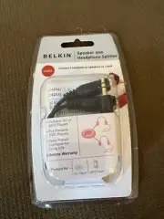 Belkin Speaker And Headphone Splitter Brand NEW Sealed