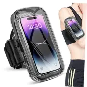 Running Phone Holder Armband, Sports Armband Case for iPhone 14 13 Pro Clear