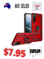 RED ShockProof DEFENDER Ring Stand Case For Galaxy S20/S20FE/S20+/S20ULTRA